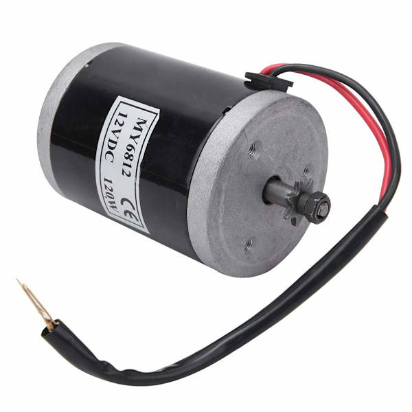 Pysyvä magneettinen DC-moottori sähköpyörälle, MY6812 12V 120W harjamoottori hihnapyörällä[ZHE]