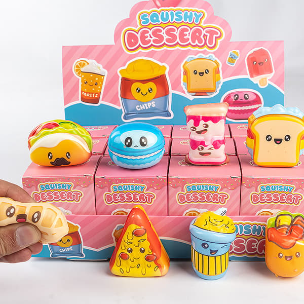 Squishy Food Blind Box Set 12-pack Långsamt stigande stresslindrande leksak Samlarfigur för barn Style 12