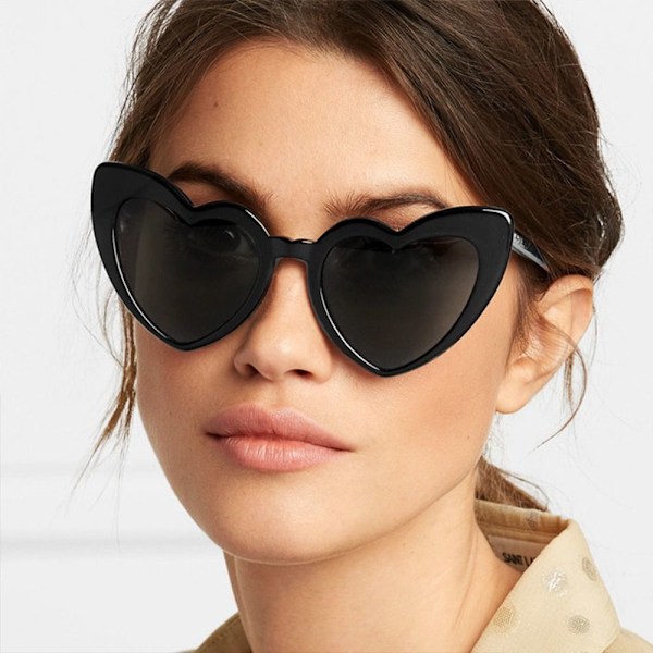 6 stk. Hjerteformede Solbriller Kærligheds Hjerte Solbriller 6 STK - SORT[ch] 6Pcs - Black Gray 6Pcs - Black Gray