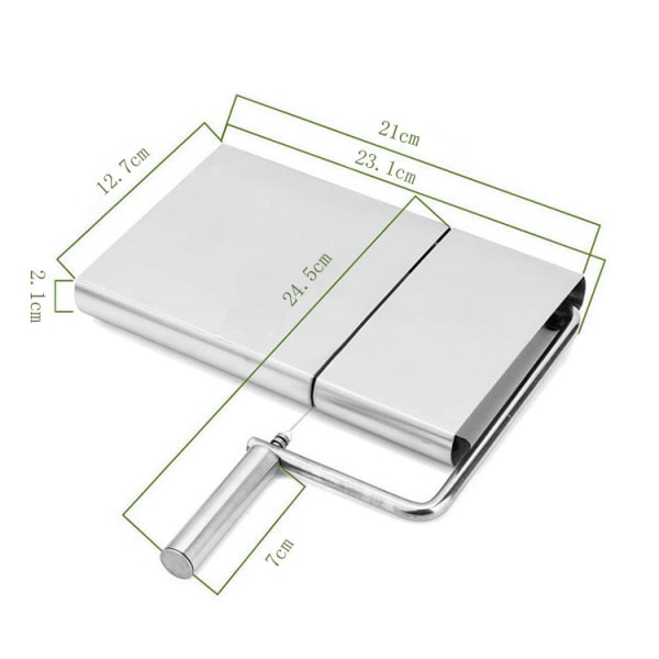 Ostskivare med rivare - Justerbar ostbräda med 4 utbytbara trådar för ren skärning