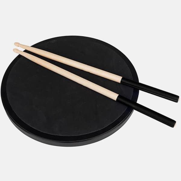 1 Pair Wooden Drumsticks Maple Drum Mallet Sturdy Good Strength Black Stylish Design