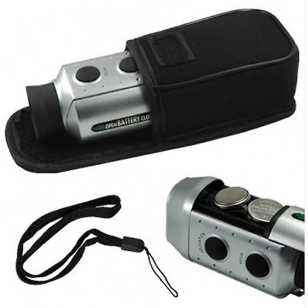 Golfetäisyysmittari 1100 jaardia / 1000m, Ammattimainen metsästysetäisyysmittari 6x/7x suurennus, USB-lataus ja Ip54 lipputangon lukitukseen, Etäisyys.