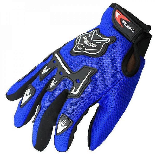 Hel finger sykkelhansker for barn gutter jenter BMX MTB sykkelhansker Blue