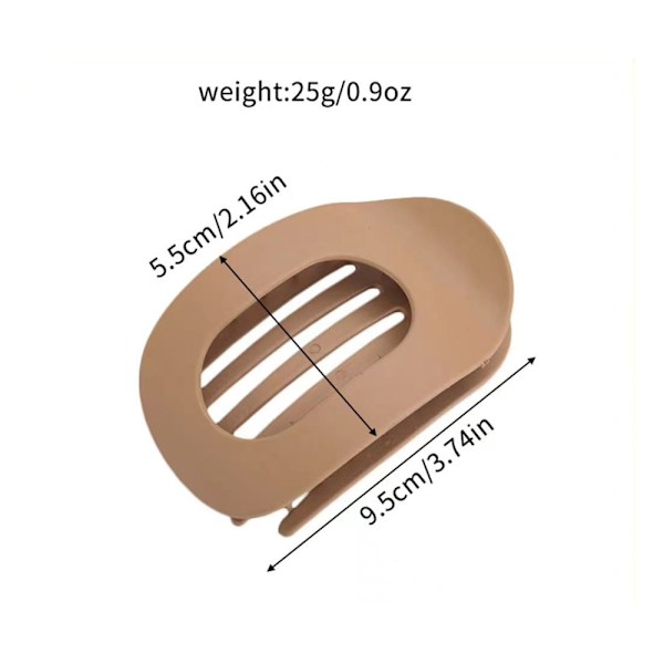 Halkfria runda hårklämmor för volym, 4-pack 1