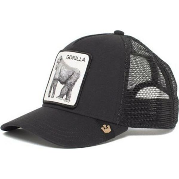Fisknätkeps med broderad djurdesign Gorilla