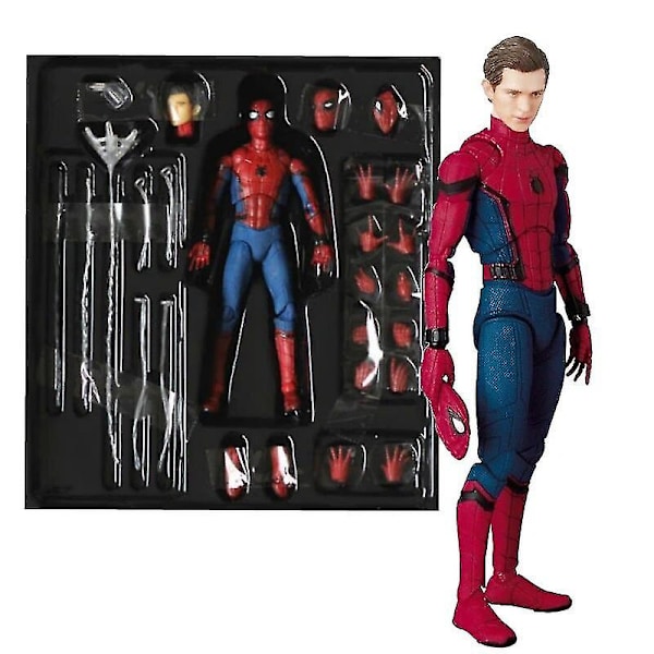 Avengers Spider-man Actionfigur Staty Modell Dockleksak Samling Present Mafex  044