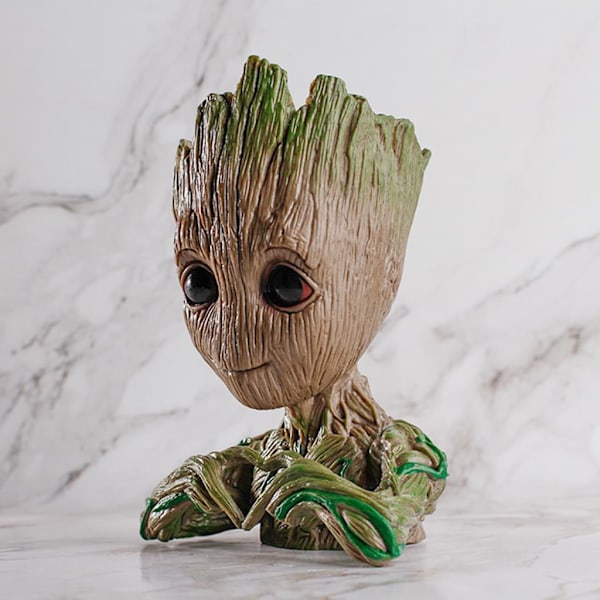 Baby Groot Blomsterpotte - Innovativ Actionfigur Til Planter