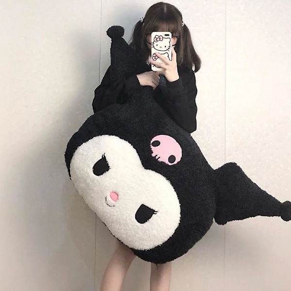65*70cm Kawaii Sanrio Pehmeä Täytetty Pehmotyyny Kuromi Melody Sarjakuva Iso Pehmolelu Tyyny Tyyny Tyttölahja 65X70CM 65X70CM kuromi-1