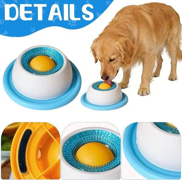 Interaktiv hund- och kattleksak & Slow Feeder-boll Blue (Dog)