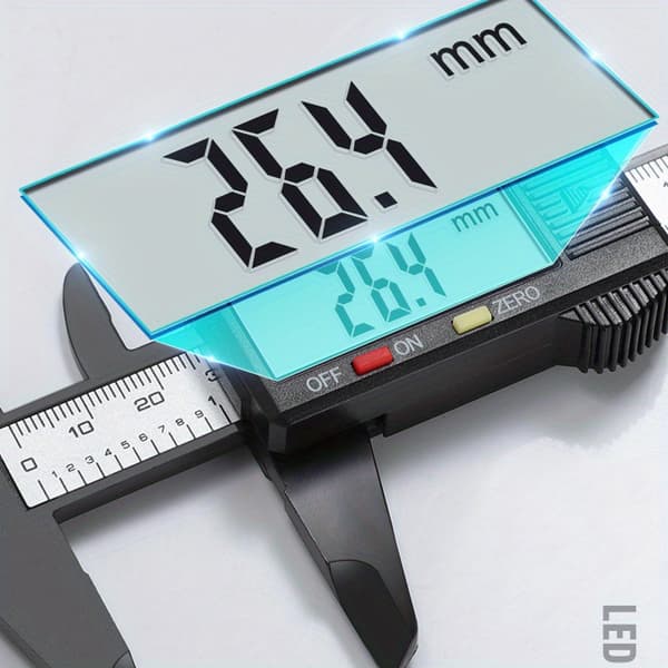 Digital mikrometerskyder med stor LCD-skærm for præcision 【Black】