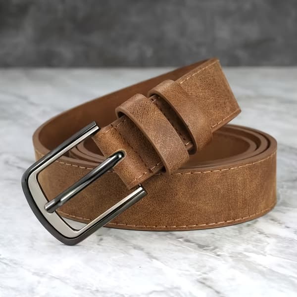 2-pak brede retro bælter i westernstil til mænd til fritid og pendling 130cm Multi 1 (2pc se