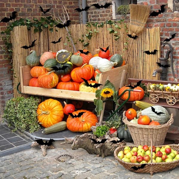 Lepakkoseinätarrat ja ikkunatarrat Halloween-sisustukseen