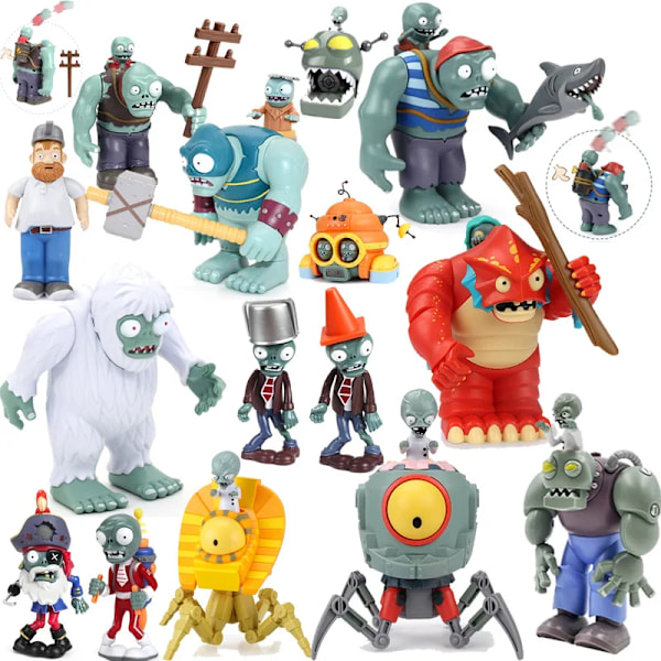 Plants vs Zombies Lekefigurer Dave Pirate Gargantuar Plant Mot Zombie Figurer Dockleksaker Gutt Barn Julegaver