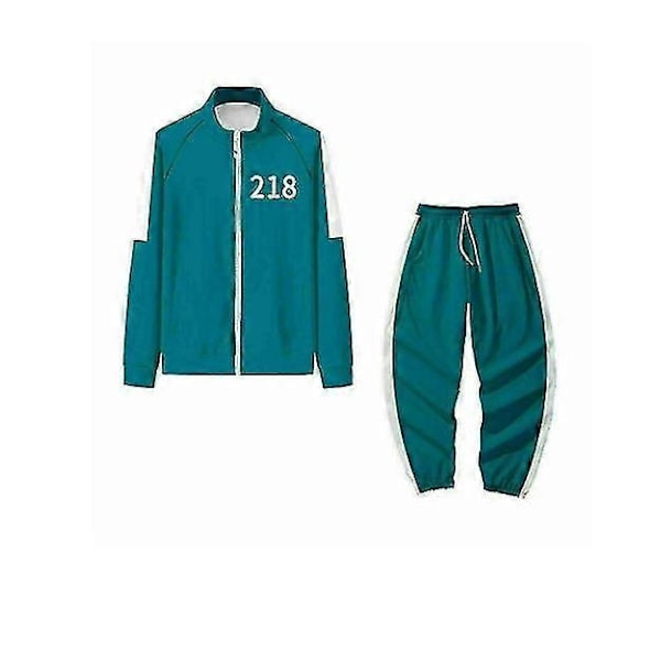 Squid Game Hoodie Träningsdräkt Kostym Halloween Party Cosplay Kostym - WELLNGS 218[ch] 218 2XL