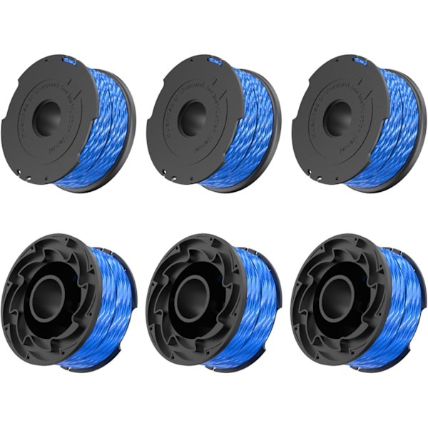 Ersætningsspole til Black and Decker A6441 Strimmer Line, 1,65 mm, erstatningsspoler til GL652, GL655, GL650, GL660, GL680 Strimmer