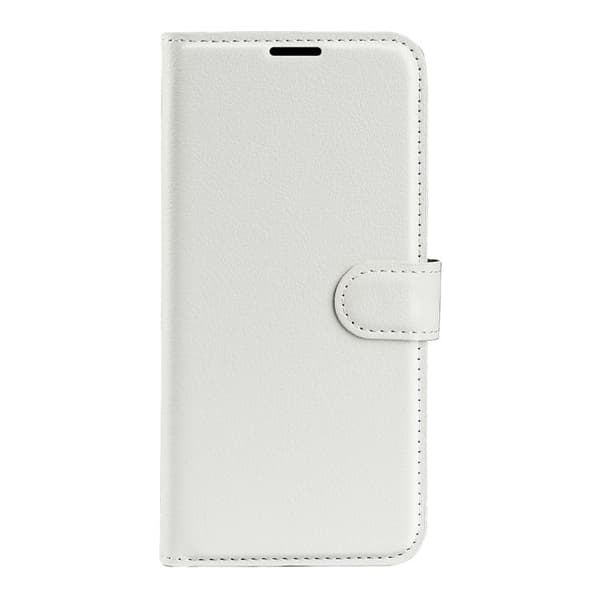 Litchi tekstur flip stand etui til Samsung Galaxy A17 5G[ZHE] Vit