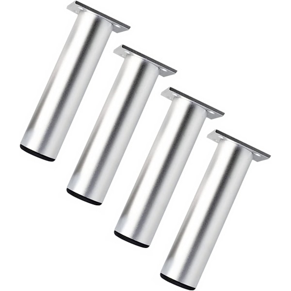 4 Säädettävää Jalkaa 15cm Korkeus Paksummat Kaapin Jalat Pöydän Jalat Huonekalujen Jalat, Alumiiniseos Huonekalujen Jalat, Korkeus Säädettävissä 0-15mm Mukana Stai