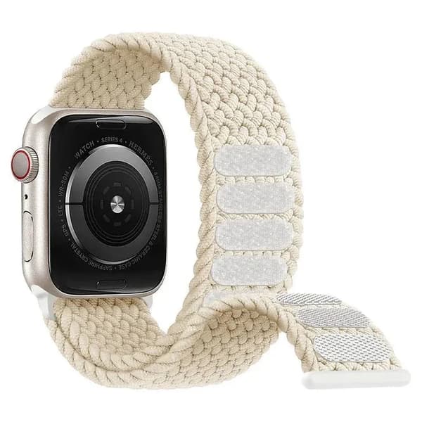 Flätad Solo Loop-rem kompatibel med Apple Watch Ultra & Series 9-3[ZHE] 38 40 41mm-S Multi Star