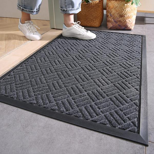 Dörrmatta för inom- och utomhusbruk, 43,5 x 75 cm, Halkfri entrématta, Inom...