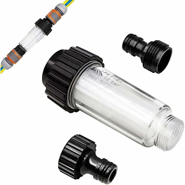 1:a VannSlange Filterrenser, for høytrykksvaskere Hagepumpe 3/4 tommers tilkobling kompatibel med 4.730-059.0