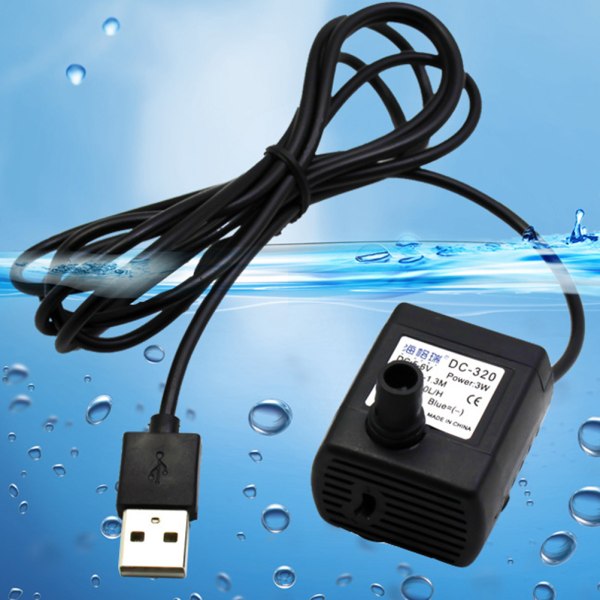 Pet Fontene Pumpe for Dyr Drikkeskål Fontene Motor