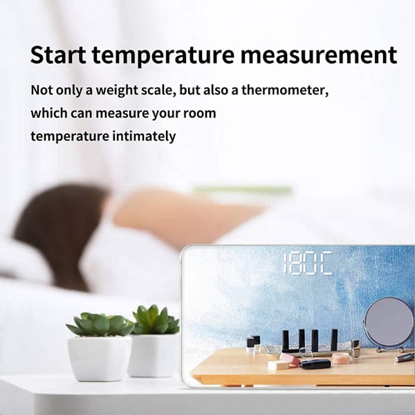 Kroppsvåg för Resor, Liten Portabel Badrumsspegel Digital Mini Elektronisk...