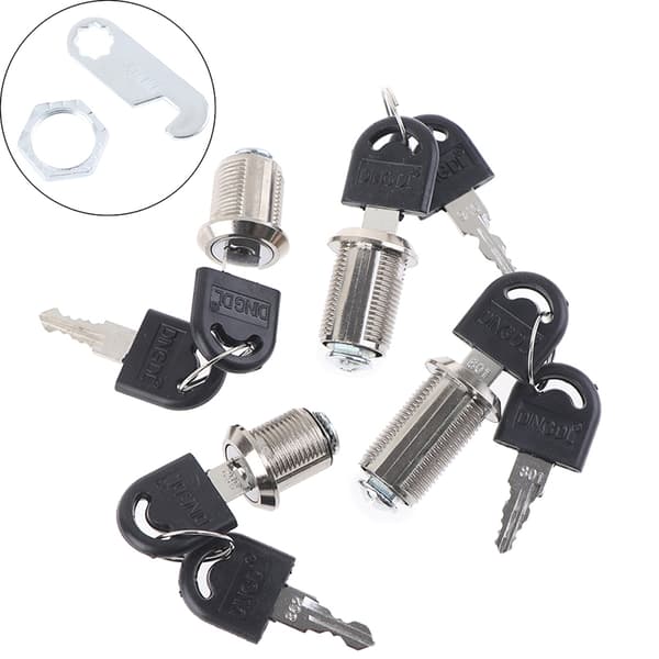 Maskinvare sylinderlås for dørskap postkasse hengelås[ZHE] 3(30mm Differ key)