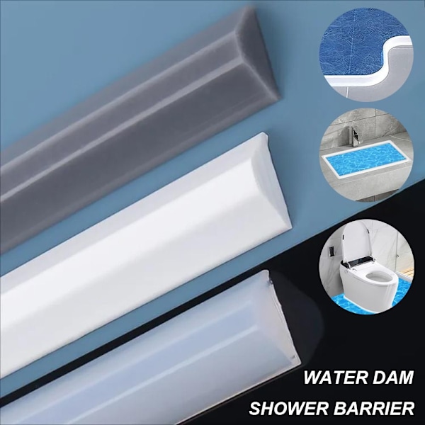Duschtröskel Vattenbarriär Skydd VIT 100CM Vit White 100cm