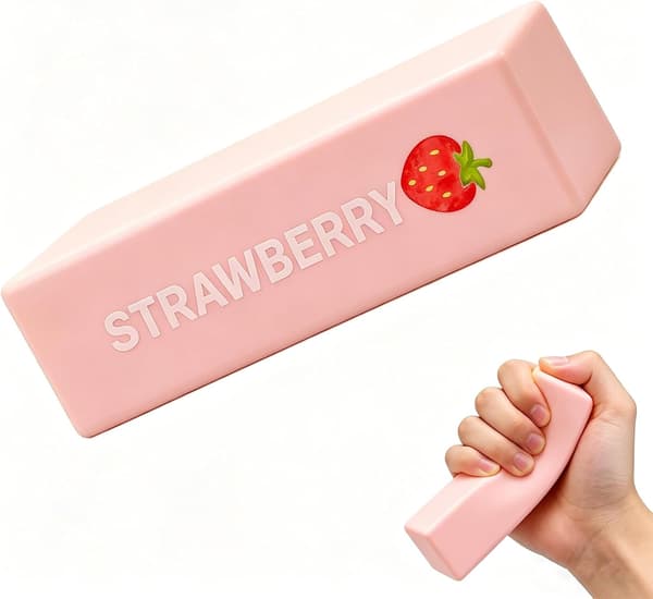 Smør Squishy Langsomt Stigende - Blødt og Strækbart Stresslegetøj, Sensorisk Dekompressionslegetøj til Angstdæmpning og Afslapning 1 Pcs pink yellow