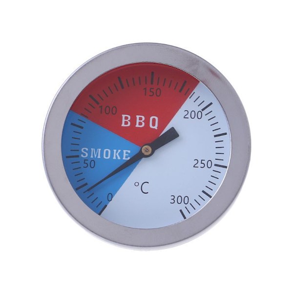 Røgtermometer til grillkulrøg, grilltermometer med temperaturmåler, 52 mm