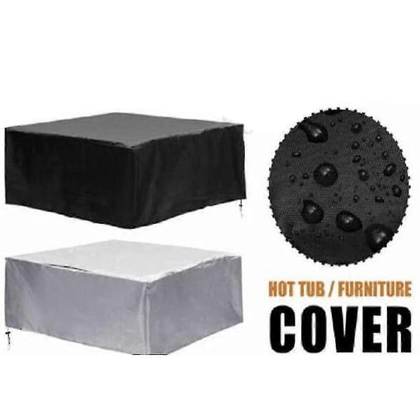 Waterproof Square Hot Tub Cover Outdoor Spa Cover Silver Silver