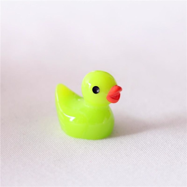Mini-ænder, små gummianker, gul anka, miniature dyr, 50/1 Grön 200st grønn 200 stk