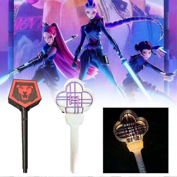 K-Pop Dæmonjæger 28cm LED Cheer Stick Witcher Anime Koncertgave White