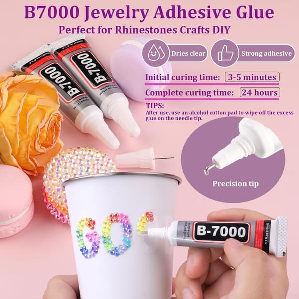 Bedazzling Kit, Bedazzler med strass och verktyg, lämplig för DIY-kläder och nagelkonst strass