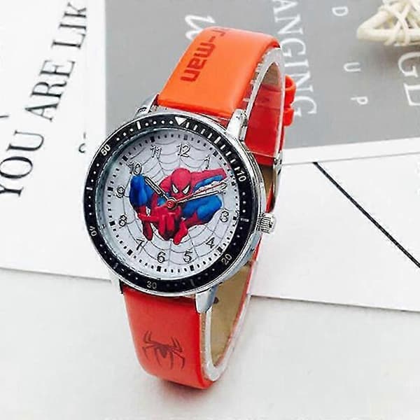 Barn Pojkar Spider-man Thor Hulk Quartz Klocka Superhjälte Tecknad Quartz Armbandsur Gåvor Red