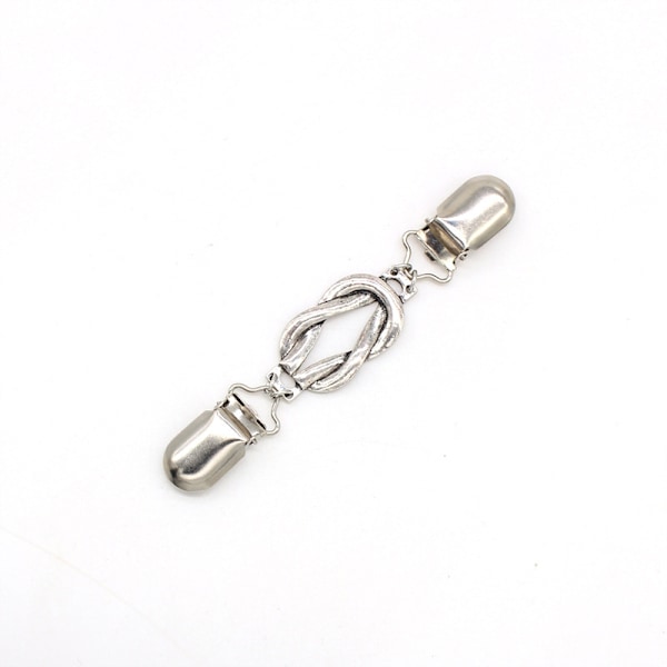 Set med skjortklämmor för att säkra kläder, klänningsrygg cinch scarf clips kappa spänne kofta [ZHE]
