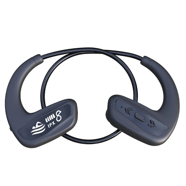 Svettsäkra trådlösa Bluetooth hörlurar Hörlurar Sport Gym-hörlurar--svarta