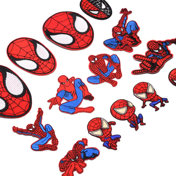 20 stk. Spiderman Strygemærker Broderede Applikationer til Jeansjakker, Tøj, Håndtasker, Sko, Kasketter til Børn og Voksne