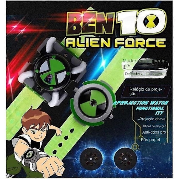 Ben 10 Omnitrix Klocka Figur Leksak Dai Watch Omnitrix Ben10 Ben 10 Actionmodell Barnklocka Present - Perfekt light green