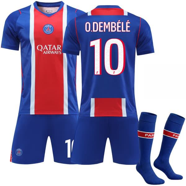 2026-2027 Paris Saint Germain Hjemmedrakt for barn nr. 10 Ousmane Dembélé