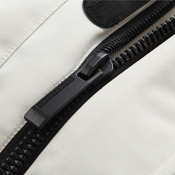 Vinterhue til mænd Quiltet dunjakke Casual Tooling Coat qd bedste sort black l