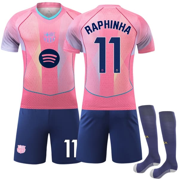 FC Barcelona 2025 Hemmatröja Barn Specialutgåva Raphinha #11[ZHE] 26