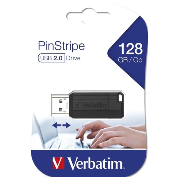 Verbatim PinStripe 128GB USB-sticka USB Type-A 2.0 Svart 20
