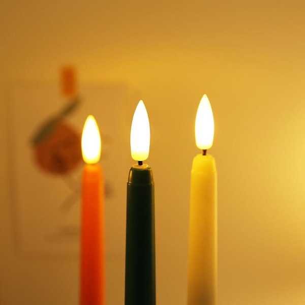 LED lys batterilys lange lys 6 stk 6 stk/beige 6st/Beige