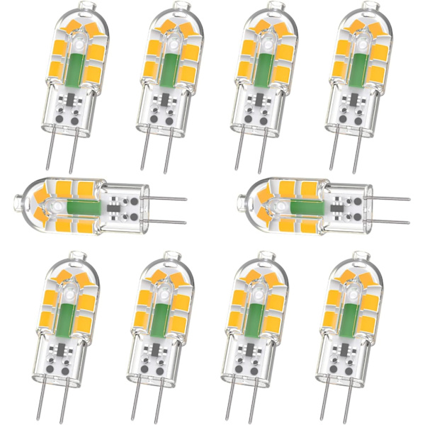 G4 LED-lamppu, lamppu 2W 200LM Lämmin valkoinen 3000K 10 kpl