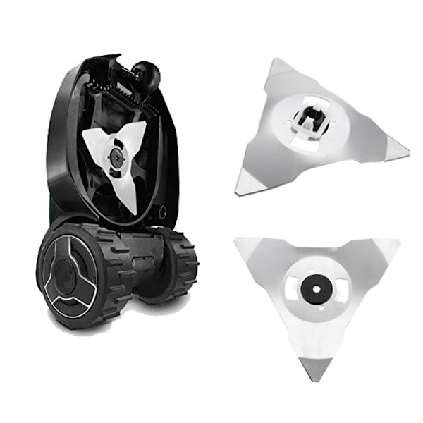 2-pack ersättningsblad för Robomow robotgräsklippare RS TS MS RC TC MC modeller i rostfritt stål
