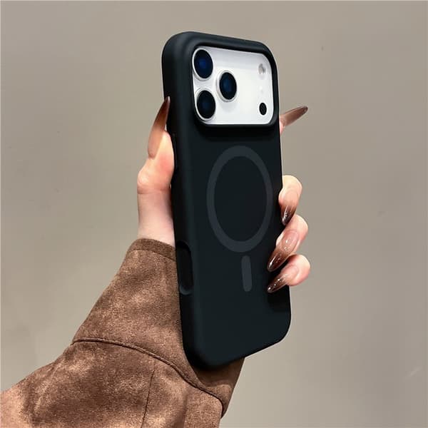 Magnetisk flydende silikonecover kompatibel med iPhone 17 Pro Max Style 8