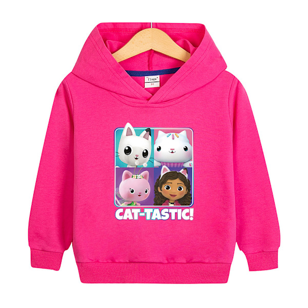 Hoodies Gabby's Dollhouse Pullover Jacka Kappa Present Ros Rose 120cm