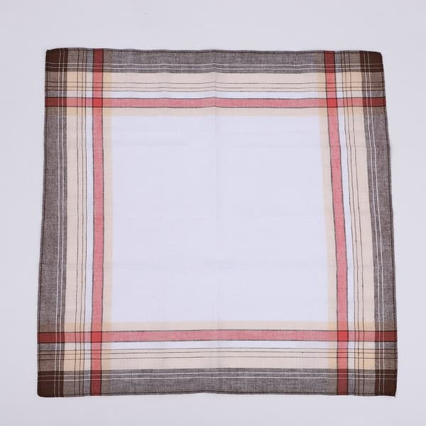 12-pack bomullsnäsdukar 40x40 cm, klassisk rutig design