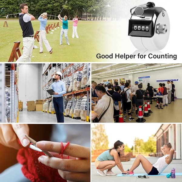 4-Digit Click Counter - Manual Metal Counter - Clicker for Co, ZQKLA